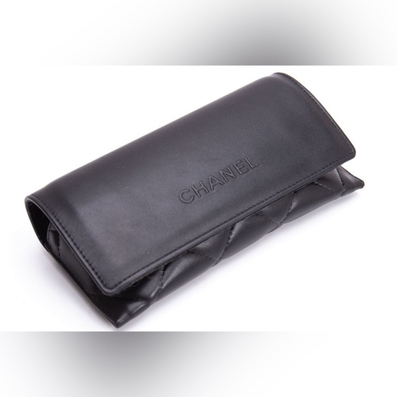 CHANEL Accessories - Chanel sunglass case calf skin leather